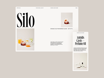 Farmhouse clean grid header layout minimal modern typography website whitespace