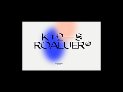 Roaluer® clean design gradient gradients header layout minimal typography