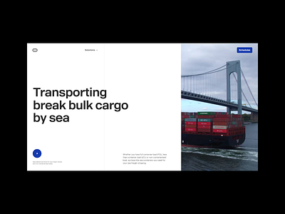 Cargo Logistics Website grid header header video layout typography video player web website website design