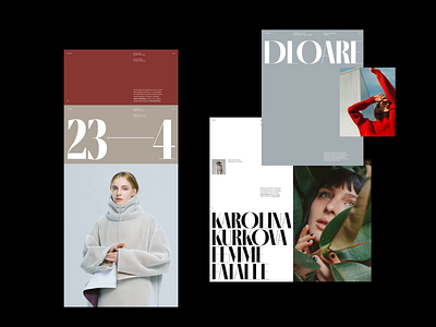 Deoare Lookbook Artdirection clean design editorial fashion grid layout minimal typography whitespace