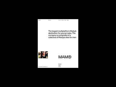 MAM® Magazine clean design grid layout minimal typography website whitespace