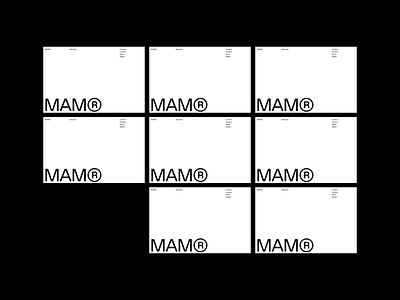 MAM® Magazine clean design grid layout minimal typography web website whitespace