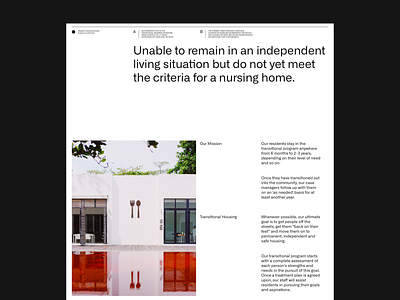 The Stewart Community Home clean design grid layout minimal typography website whitespace