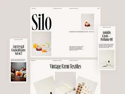 Farmhouse clean layout light minimal mobile responsive serif typography website website design whitespace