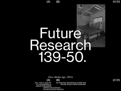 Future Research animation animation 2d clean design grid kinetictype layout minimal motion typography whitespace