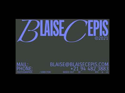 Blaise Cepis brand branding identity logo type typo typography