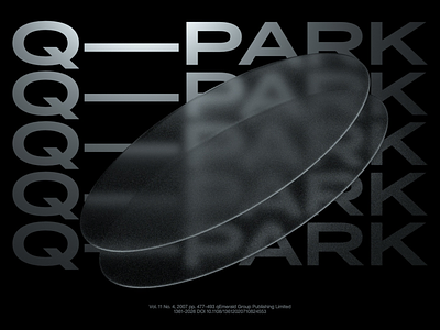 Q—PARK 3d type typo typography