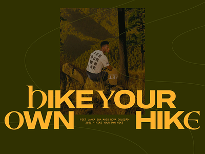 Hike Your Own Hike brand branding clean design layout minimal type typo typographic typography