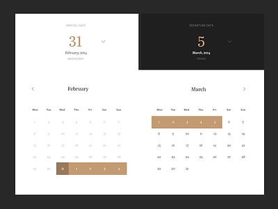 Booking booking calendar clean hotel simple typography ui web webdesign whitespace