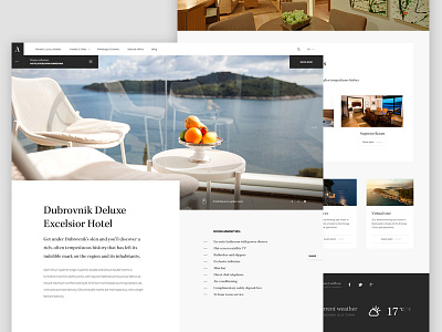 Luxury Hotels Website clean design hotel landing layout minimal navigation simple typography web website