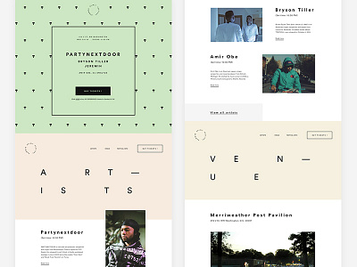 Summer Spirit Festival — Landing page branding clean design landing layout minimal minimalism simple typography web website