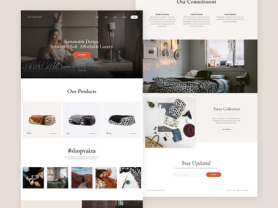 Vaiza Collection clean design ecommerce minimal product typography web web design website