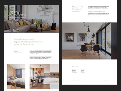 Minimalist Apartment Landing Page booking clean design landing minimal modern typography ui ux web website