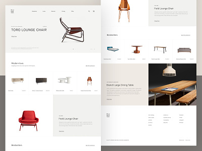 Blu Dot Website clean contemporary design furniture grid layout minimal minimalistic modern typography