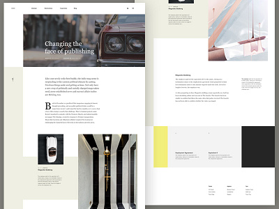 Magazine Blog Layout blog clean grid header layout minimal minimalist navigation serif typo typography