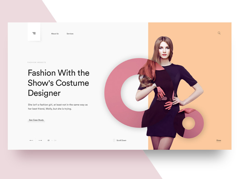 Header Slider Idea by Hrvoje Grubisic on Dribbble