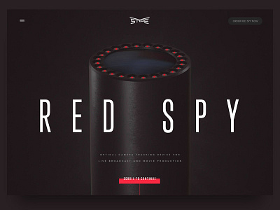 Red Spy Website animation black clean header minimal navigation responsive typography ui ux web website