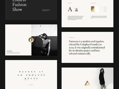 Art Direction Pitch Deck artdirection clean editorial fashion layout modern pitch presentation serif typography