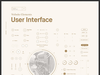 UI Website Elements close icon icons interactive play progress ui userinterface ux website