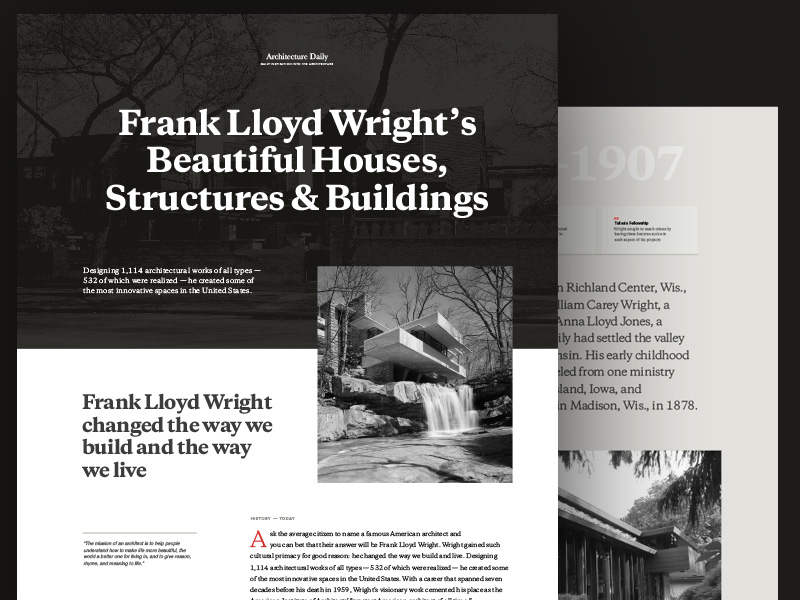 Frank Lloyd Wright Foundation By Hrvoje Grubisic On Dribbble   Ed3895af7811728dfd2ee38ef5e64bff 