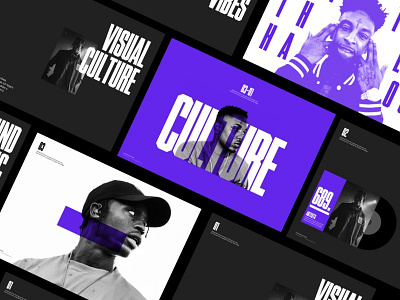 Urban Culture — Presentation Slides design lifestyle minimal presentation purple slides type typo typography urban