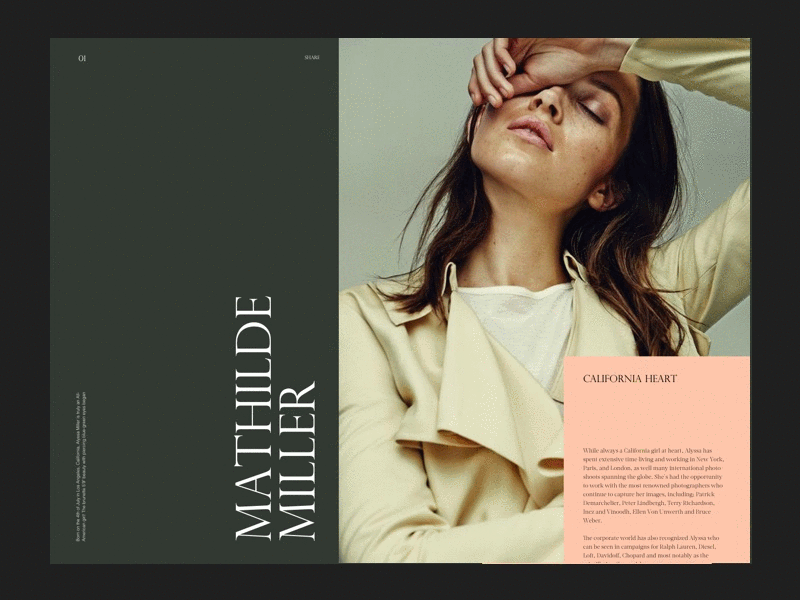 Art Direction Slides web slides pitchdeck pink green fashion typo color layout typography artdirection