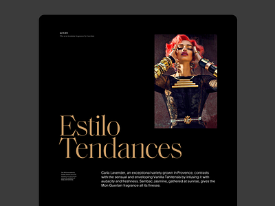 Estilo Tendances bold clean font grid layout typo typography website