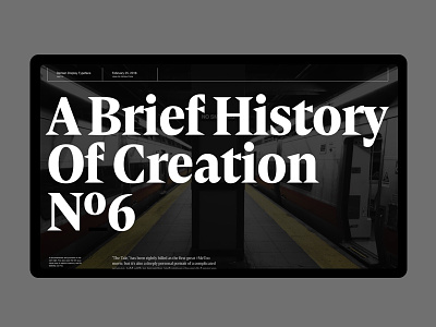 A Brief History Of Creation