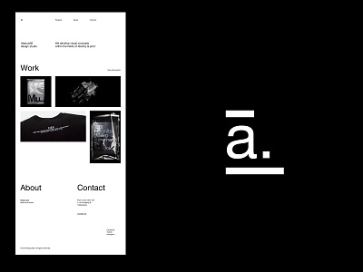 Design Studio Branding artdirection black black white branding design layout logo studio website