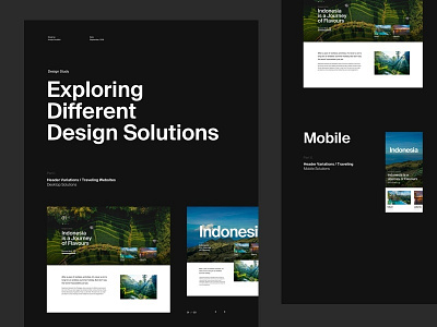 Design Study Project clean design grid header landing layout minimal modern simple typography web website whitespace