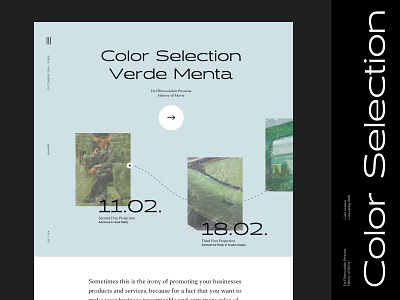 Color Section clean design grid header landing layout minimal modern simple typography web website whitespace