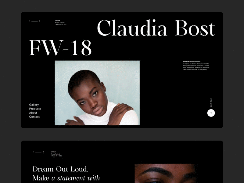 Grid Variation clean whitespace simple header web grid design layout typography