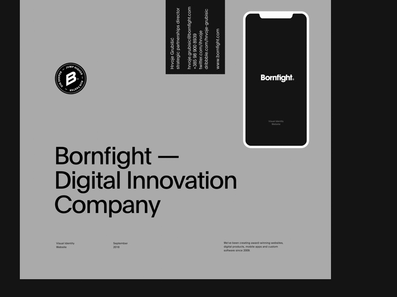 Bornfight Company Website & Branding branding company company website companylogo design digital branding logo web website