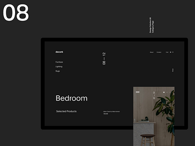 Furniture Website clean design grid header layout minimal simple typography ui web website whitespace