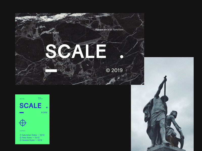 Scale Branding & Collateral brand branding clean collateral design typogaphy typography