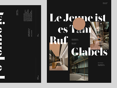 Le Jeune Deck clean design grid layout minimal simple typography website whitespace