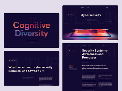 Cybersecurity Informative Website cybersecurity dark grid information interactive layout typography uidesign webdesign webplatform website whitespace