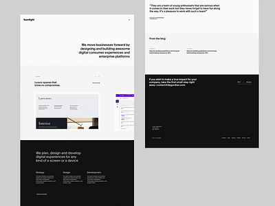 Bornfight Design Variations - Part II clean design grid header landing layout minimal modern simple slider typography ui ux web website whitespace