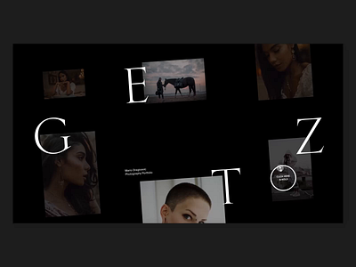 GETZ — Photography Portfolio Website clean design header interactive layout minimal photography simple slider typography website whitespace