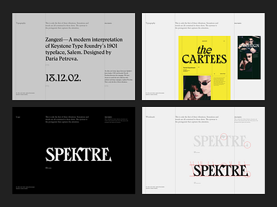 Spektre — Brand Guidelines Presentation brand clean design grid guidelines layout minimal modern typography web website whitespace