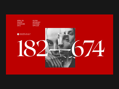 182—674 header minimal typography website whitespace