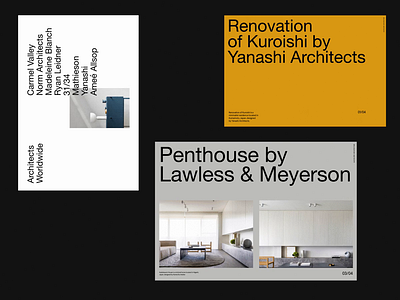 CH2 Architecture Layouts clean design grid layout minimal modern simple typo typography website whitespace