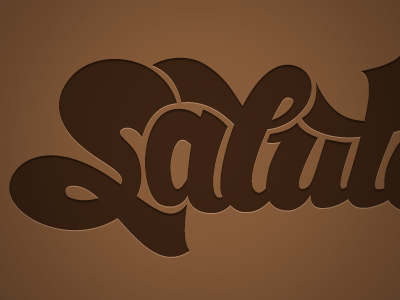 Salute lettering design lettering logo typography