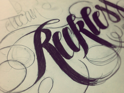 Lettering sketch lettering paper pen sketch typography