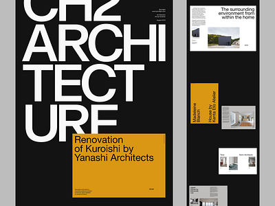 Ch2 Architecture architecture clean design editorial grid layout minimal simple typography whitespace
