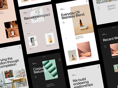 BarcelonaImpact — Branding & Design Studio clean design grid layout minimal simple typography web website whitespace