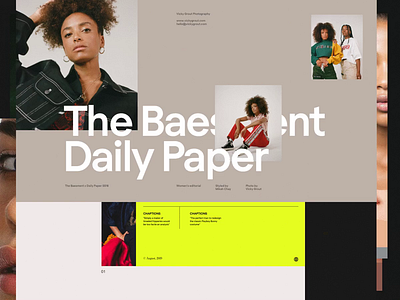 Fashion Deck clean design header layout minimal simple typography web website whitespace