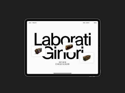 Laborati Ginori — Part I clean interactive layout luxury minimal modern typography web website whitespace