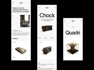 Laborati Ginori — Mobile view clean layout luxury minimal mobile responsive responsive design typography website whitespace