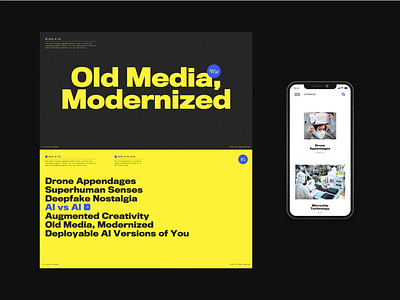 Trends in Technology clean deck design grid layout minimal typography web website whitespace